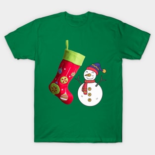 Christmas  Snowmen With Shocks T-Shirt